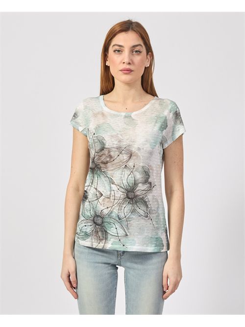 T-shirt girocollo Yes Zee con stampa sublimatica YES ZEE | T236-Y3022909